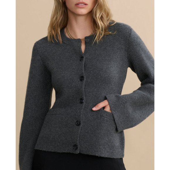 Jenni Kayne Cooper Cardigan Dark Grey M - Picture 2 of 9